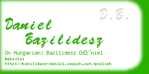 daniel bazilidesz business card